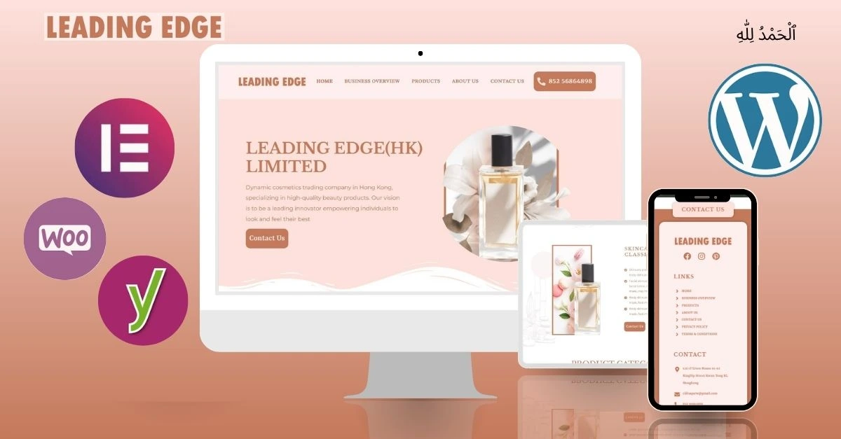 E-commerce Perfume Website screenshot