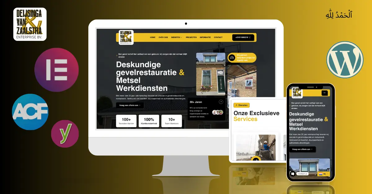 Professional Services Website screenshot